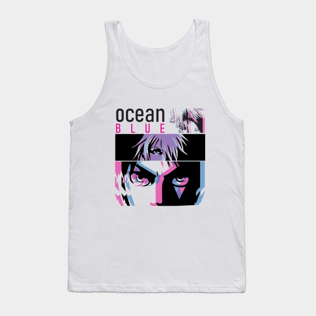 Ocean Blue vaporwave1 Tank Top by HailDesign